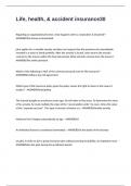 Life Exam Questions with Complete Solutions