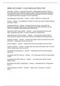 NMNC 3210 EXAM 1- FLUID AND ELECTROLYTES