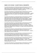 NMNC 3210 EXAM 1 QUESTIONS & ANSWERS