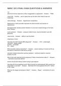 NMNC 3210 FINAL EXAM QUESTIONS & ANSWERS