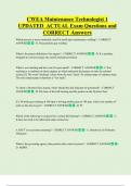 CWEA  Bundled Exam Questions WITH  CORRECT Answers