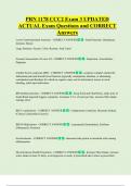 PRN 1178 CCC2 Exam 3 UPDATED      ACTUAL Exam Questions and CORRECT  Answers 