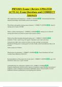 PRN1831 Exam 1 Review UPDATED   ACTUAL Exam Questions and CORRECT  Answers 