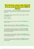 PRN 1178 Exam 2 Study Guide UPDATED   ACTUAL Exam Questions and CORRECT  Answers 
