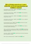 PRN 1178 client centered care 2 exam 1  UPDATED  ACTUAL Exam Questions and  CORRECT Answers