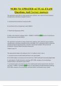 NURS 711 UPDATED ACTUAL EXAM  Questions And Correct Answers