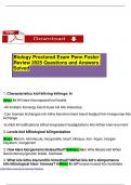 Biology Proctored Exam Penn Foster Review 2025 Questions and Answers Solved