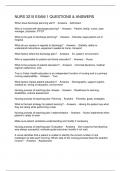 NURS 3210 EXAM 1 QUESTIONS & ANSWERS