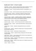 NURS 3210 TEST 1 STUDY GUIDE
