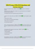 MSCP Exam UPDATED Questions And  Correct Answers