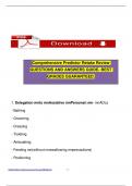 Comprehensive Predictor Retake Review QUESTIONS AND ANSWERS GUIDE- BEST GRADES GUARANTEED&period;