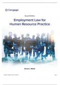 TEST BANK FOR Employment Law for Human Resource Practice 7th Edition by David Walsh  ISBN&colon;978-0357717547  COMPLETE GUIDE ALL CHAPTERS COVERED 100&percnt; VERIFIED A&plus; GRADE ASSURED&excl;&excl;&excl;&excl;&excl;NEW LATEST UPDATE&excl;&excl;&excl;&excl;&excl;