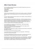 SDLC Quiz Review Quiz questions and answers graded A&plus; 2025&sol;2026