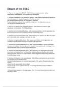 Stages of the SDLC Questions and answers graded A&plus; 2025&sol;2026