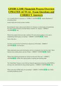 GFEBS  Bundled Exam Questions WITH  CORRECT Answers