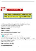 CWB Level 2 Closed Book &vert; Questions with 100&percnt; Correct Answers &vert; Updated & Verified
