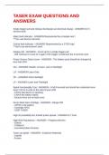 TASER EXAM QUESTIONS AND ANSWERS