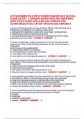 ATI FUNDAMENTALS PROCTORED EXAM RETAKE 2025 BUNDLE