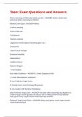 Taser Exam Questions and Answers