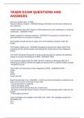 TASER EXAM QUESTIONS AND ANSWERS