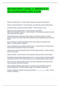 NCCER HVAC LEVEL 1&comma; MODULE 8 - SOLDERING-BRAZING EXAM QUESTIONS AND ANSWERS &vert; VERIFIED &vert; UPDATED &vert; GRADED A