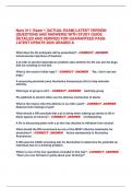 Nurs 311&colon; Exam 1 &lbrack;ACTUAL EXAM&rsqb; LATEST VERSION &lbrack;QUESTIONS AND ANSWERS&rsqb; BUNDLE