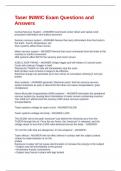 Taser INIWIC Exam Questions and Answers