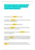 FDOT Asphalt Paving Level 1 EXAM QUESTIONS AND CORRECT &lbrace;VERIFIED&rcub; ANSWERS NEWEST UPDATE&vert;ALREADY GRADED A&plus;&period;