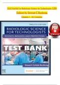 Test bank for Radiologic science for technologists&comma; 12th edition by Stewart C Bushong&comma;2024&comma; Verified Chapters 1 - 40&comma; Complete Newest Version