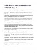 FINAL MIS&colon; Ch 9 Systems Development Life Cycle &lpar;SDLC&rpar; Questions and answers graded A&plus; 2025&sol;2026