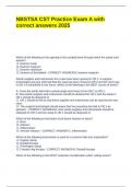 NBSTSA CST Practice Exam A with correct answers 2025