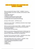 COBA IN PROGRESS TEST QUESTIONS AND CORRECT ANSWERS
