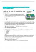 Test Bank -- Foundations of Mental Health Care 8th Edition by MorrisonValfreTest Bank All Chapters