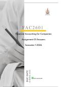 FAC2601 Assignment 01 Answers Semester 1 2026 &lpar;Due 18 March 2026&rpar;