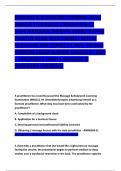 MASSAGE & BODYWORK LICENSING EXAM &lpar;MBLEX&rpar; STUDYGUIDE &lpar;FEDERATION OF STATE MASDSAGE THERAPY BOARD &lpar;FSMTB&rpar; PRACTICE EXAM WITH CORRECT ACTUAL QUESTIONS AND CORRECTLY WELL DEFINED ANSWERS LATEST ALREADY GRADED A&plus; 2025 &ndash; 2026&sol;MBLEX EXAM 4 &lpar;MASSAGE & BODYWORK L