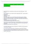 TEWLS 7 EXAM QUESTIONS AND ANSWERS