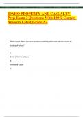 IDAHO PROPERTY AND CASUALTY Prep Exam 3 Questions With 100- Correct Answers Latest Grade
