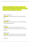 IDAHO PROPERTY AND CASUALTY Prep Exam 4 Questions With 100- Correct Answers Latest Update