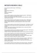 INFOSYS REVIEW 2 SDLC Questions and answers graded A&plus; 2025&sol;2026