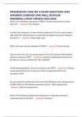 PROGRESSIVE CARE RN A EXAM QUESTIONS AND ANSWERS &lpar;VERIFIED AND WELL DETAILED ANSWERS&rpar; LATEST UPDATE 2025&sol;2026