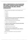 RHFAC PROFESSIONAL EXAM QUESTIONS  AND CORRECT ANSWERS &lpar;VERIFIED ANSWERS&rpar;  PLUS RATIONALES 2025 Q&A &vert; INSTANT  DOWNLOAD PDF