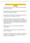 ambulatory exam 1 questions with accurate answers&period;