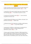 HSM 4215 FINAL EXAM questions with accurate answers&period;