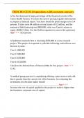 HSM 301 &ndash; Chapters 8 to 14 Exam Questions with Accurate Answers &vert; Healthcare Finance&comma; Accounting&comma; and Investment Analysis
