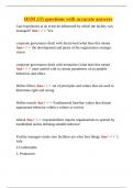 HSM 235 questions with accurate answers