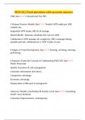 MSN 612 Final questions with accurate answer1