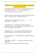 HSM 235 &ndash; Test &num;2 Questions with Accurate Answers &vert; Sports Economics&comma; Marketing&comma; and Financial Management &vert; University of Alabama