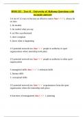 HSM 235 &ndash; Test &num;1 Questions with Accurate Answers &vert; Sport Management&comma; Internships&comma; and Communication Skills &vert; University of Alabama