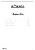 Summary LPC Buddy Business Law & Practice - Partnerships & Workshop Notes distinction