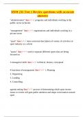 HSM 235 Test 1 Review questions with accurate answers